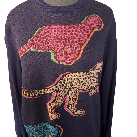 Paul Smith Cheetah Crewneck Sweater Womens - Picture 2 of 8